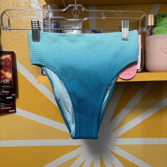 Victoria's Secret Other - NWT Victoria’s Secret The Wave Ombré Blue Bikini Bottom Size L/XL